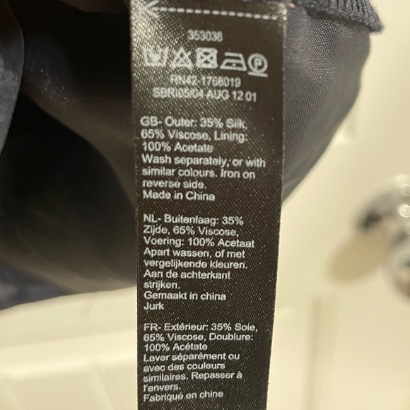 Monsoon Women’s Dress Size 8 Silk Blue & Green Geometric Textured Party Cocktail - Picture 10 of 16